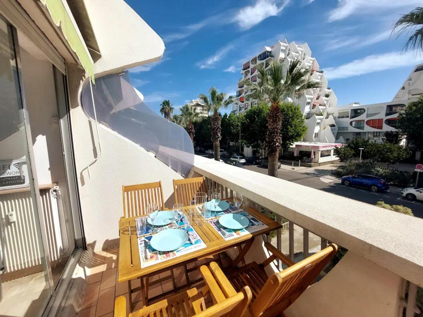 Le Tikal Studio 4 Pers, Centre-Ville Port, Clim La Grande Motte Dış mekan fotoğraf